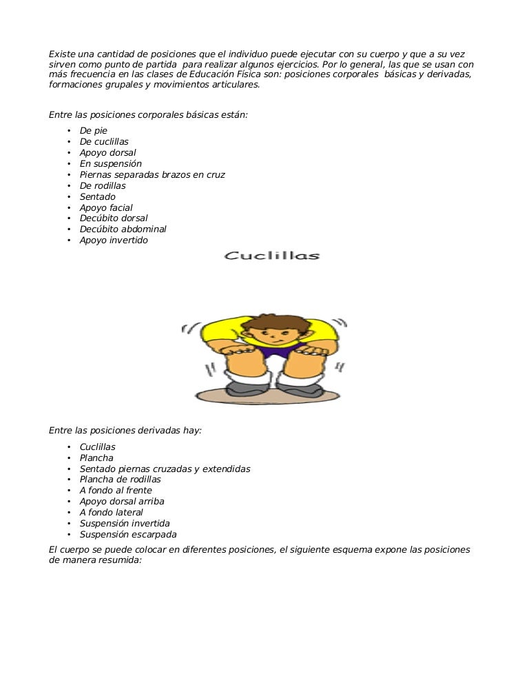 De basicas dibujos posiciones